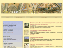 Tablet Screenshot of paroisse-saint-leon.org